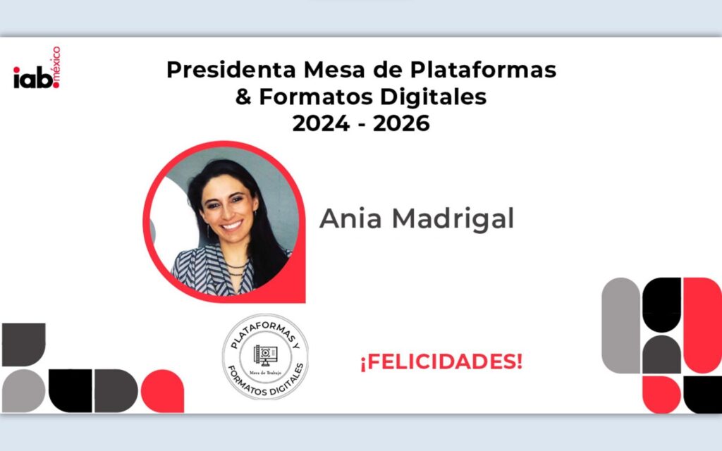 Presidenta Mesa Platfomas-iAB Ania MAdrigal